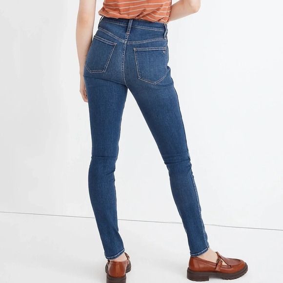Madewell NWOT 10" High-Rise Skinny Jeans in Coronet Wash Size 27 - Picture 3 of 5